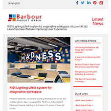 RIDI Lighting LINIA system for imaginative workspace |  Buzon UK Ltd Launches New Website Imporving User Experience